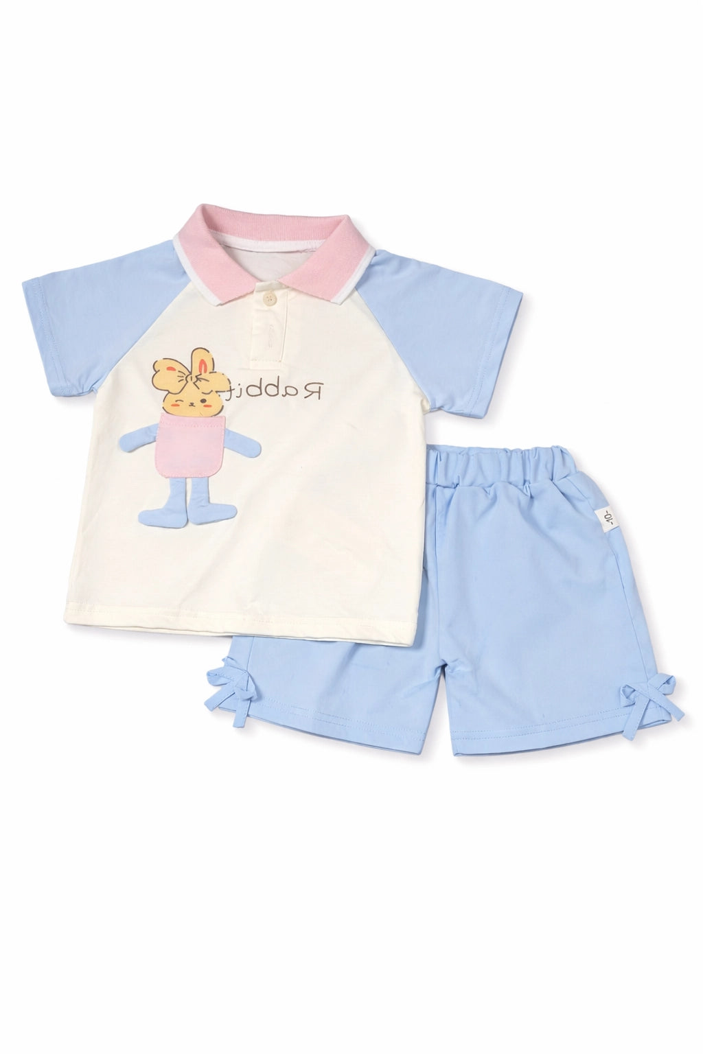 Pastel Rabbit Polo & Shorts