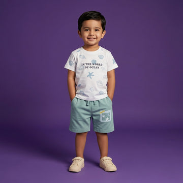 Ocean Theme T-shirt & Shorts