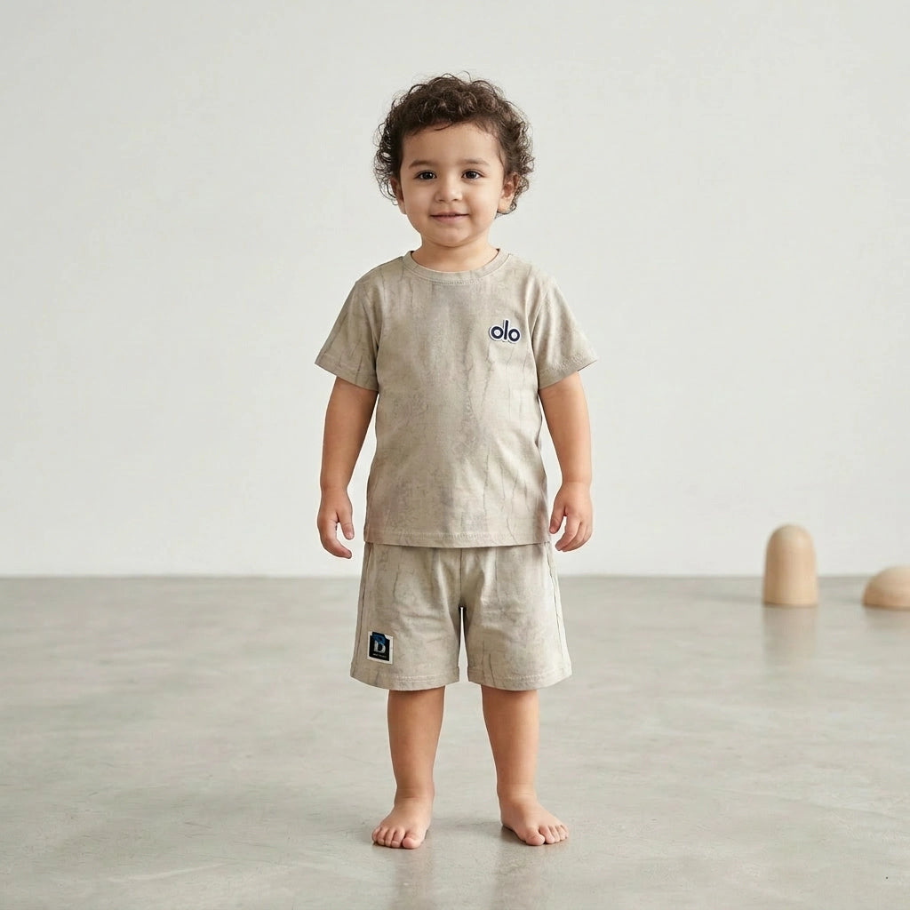 Sandstone Tie-Dye T-shirt & Shorts
